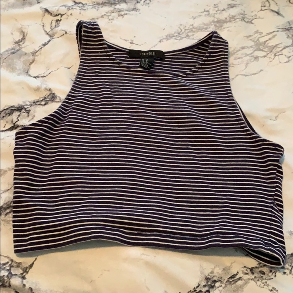 Striped crop top